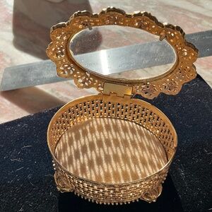 Florenza trinket jewelry box hinged lid